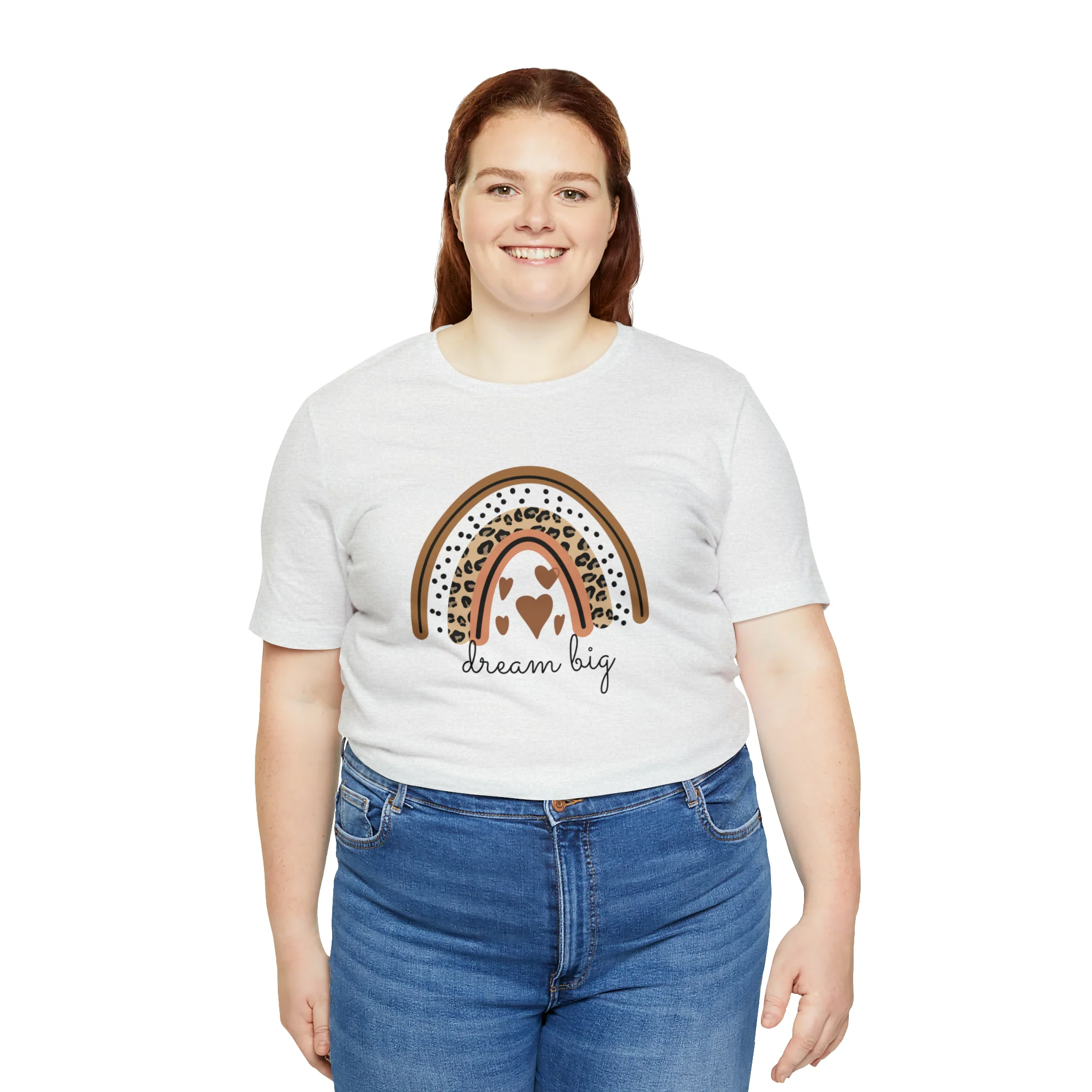 Dream Big Boho Rainbow Unisex Jersey Short Sleeve Tee
