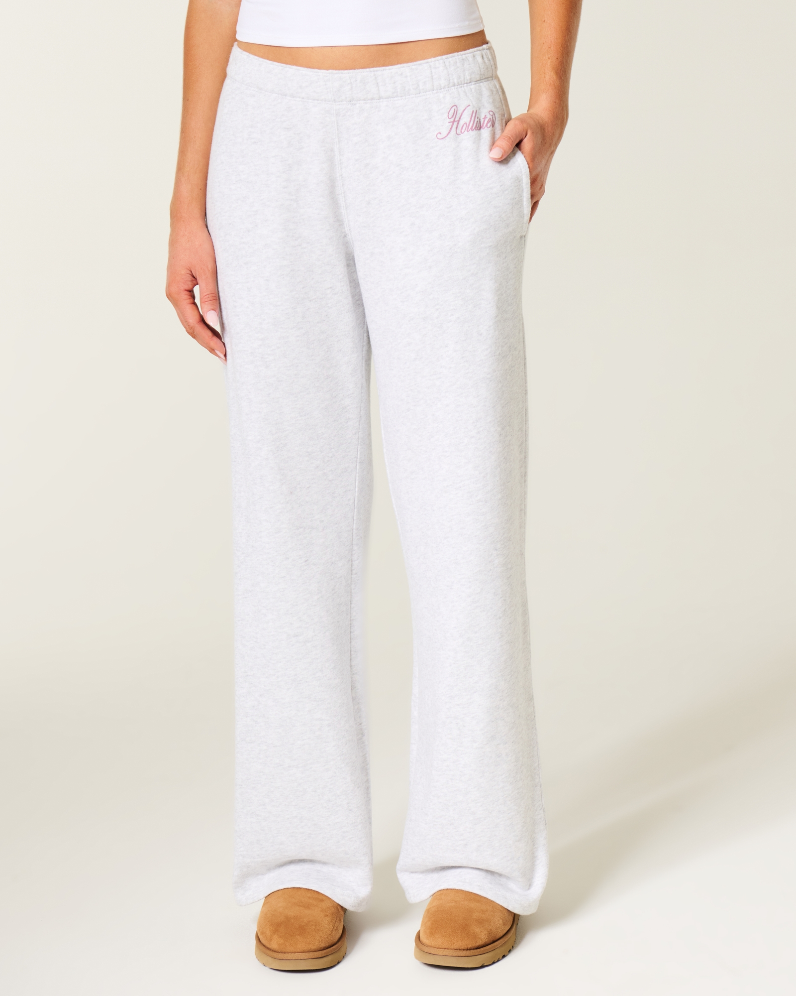 Wide-Leg Sweatpants