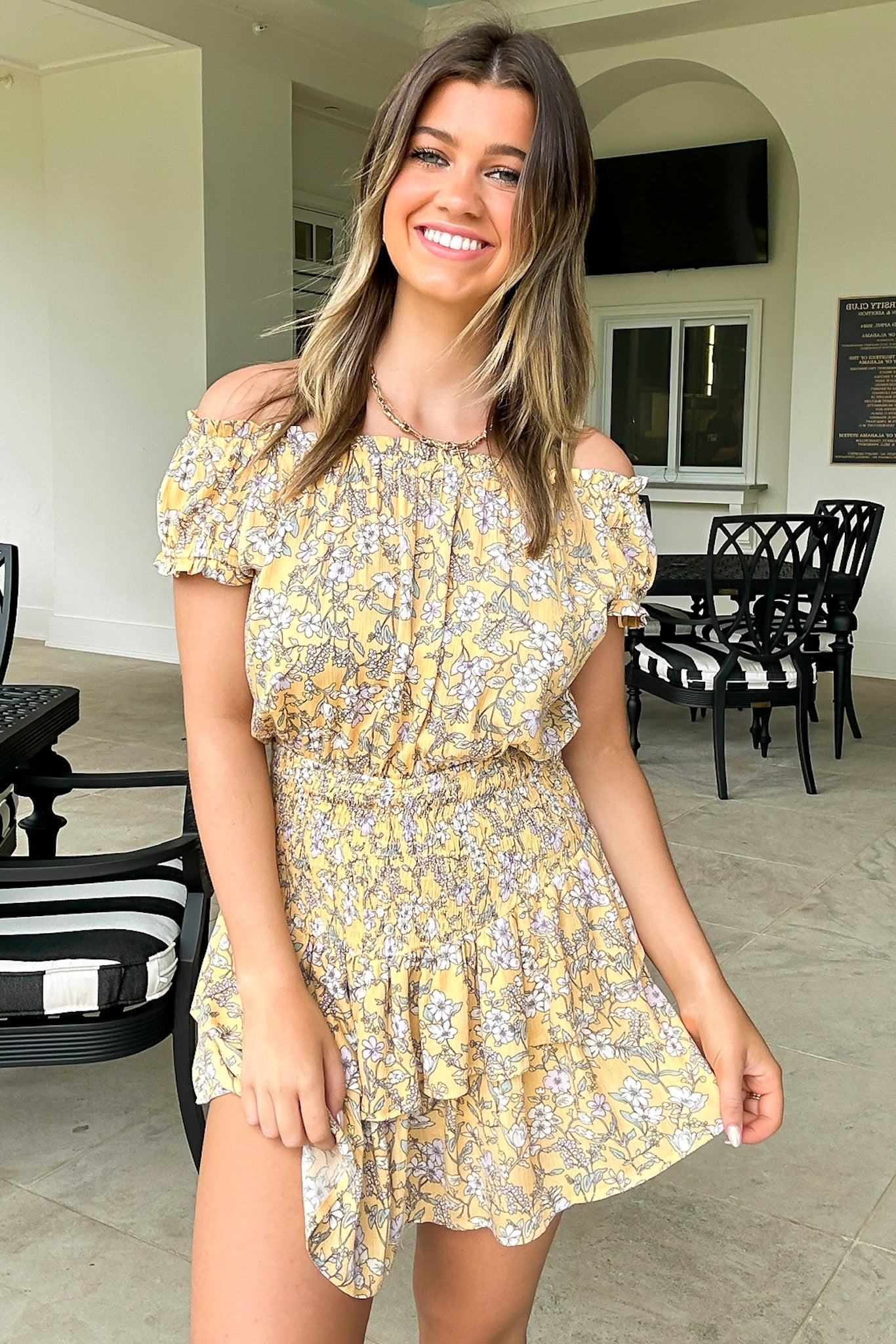 Floral Smocked Romper