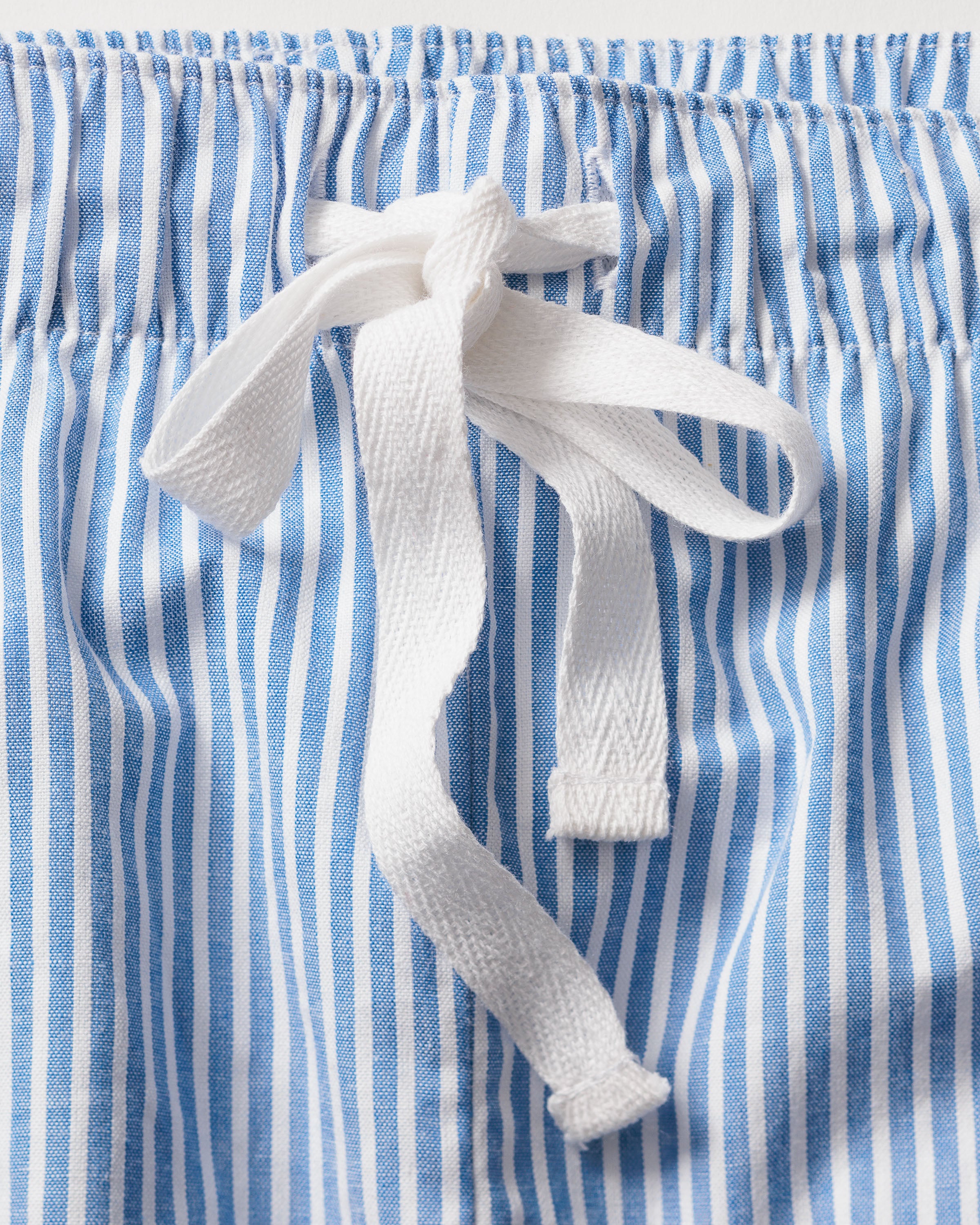 Men's Twill Pajama Set in French Blue Heritage Stripe