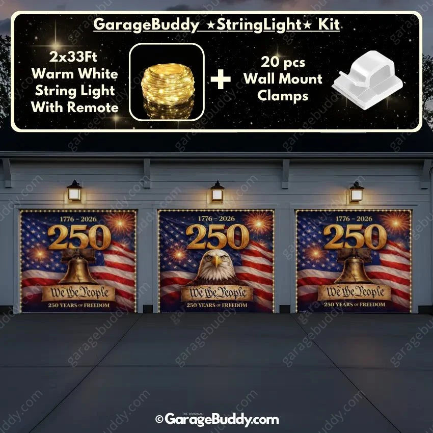 Freedom 250 | Limited Edition Patriotic Garage Door Cover