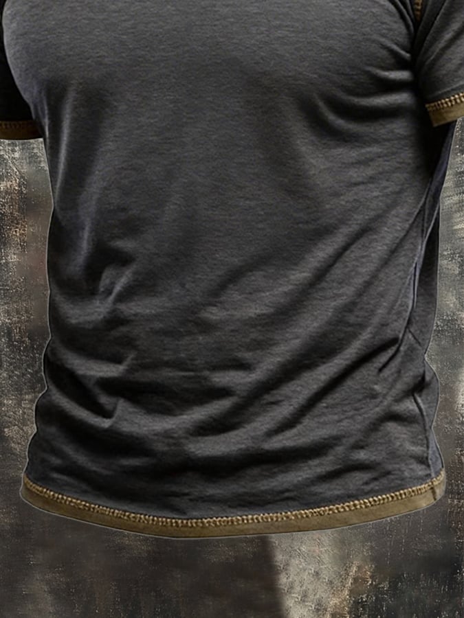 Men's Retro Color Block Patriot T-shirt