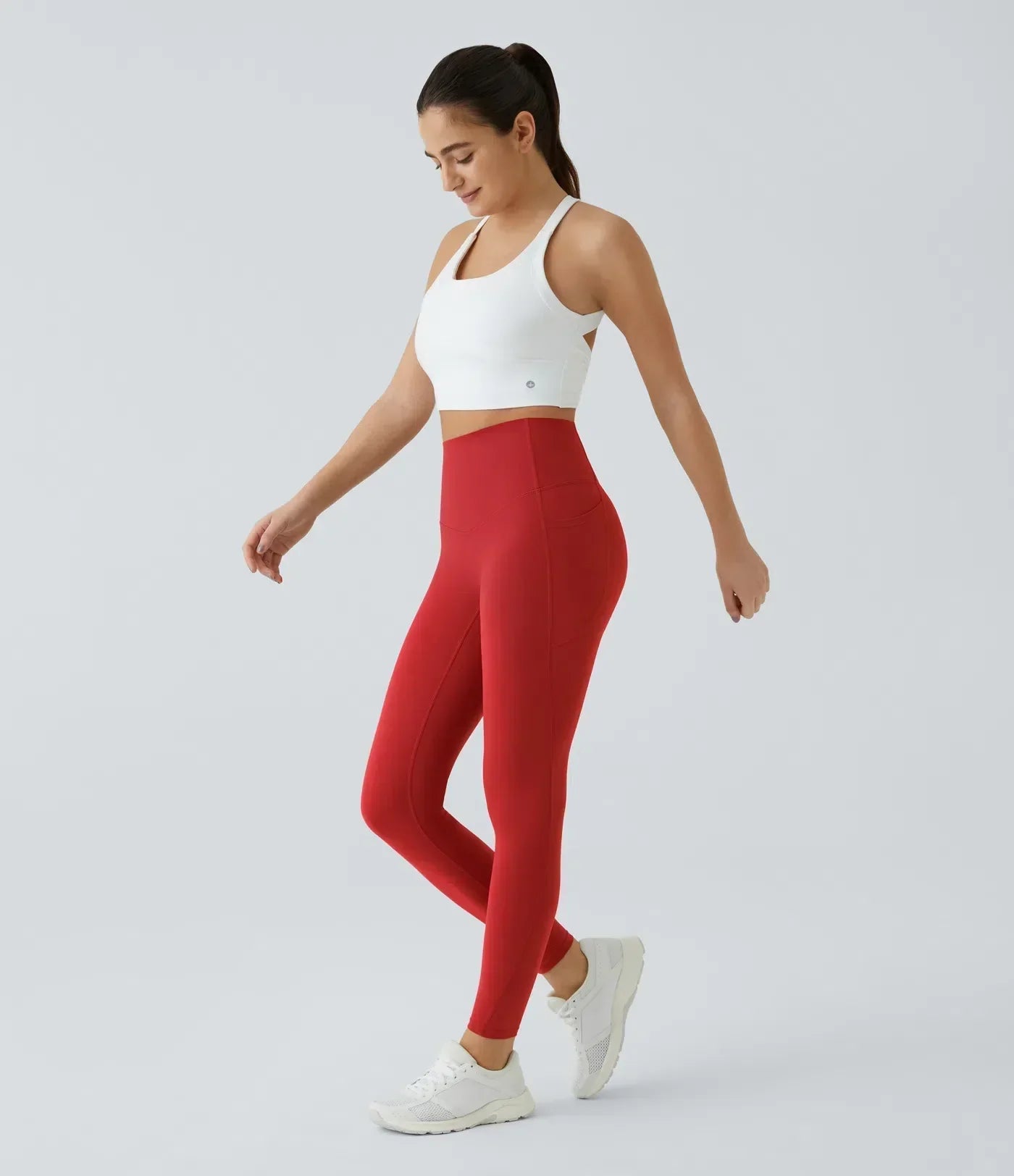 🔥High Waisted Waist Shaping Pocket Shaping Training Leggings