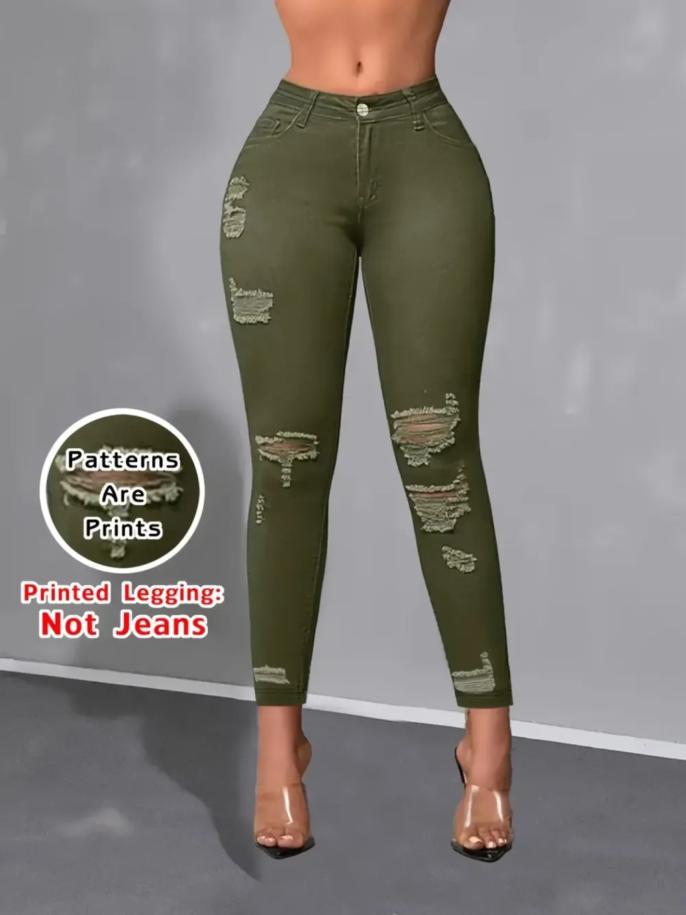 Women's Printed Leggings Non-Denim Fashion Bottoms, Casual Streetwear Pants for Daily Wear & Party