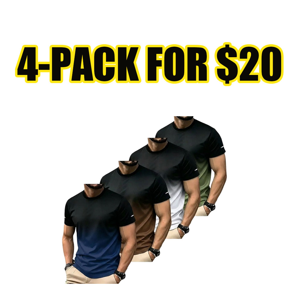 Men's 4-Pack Performance Gradient Tees