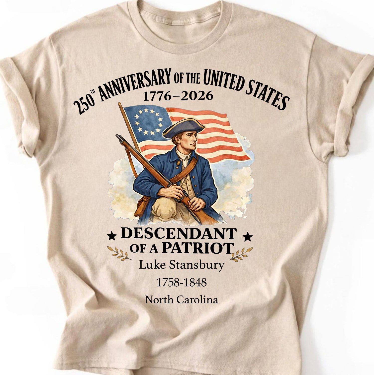 Unisex Personalized 250 Year Old American T-shirt