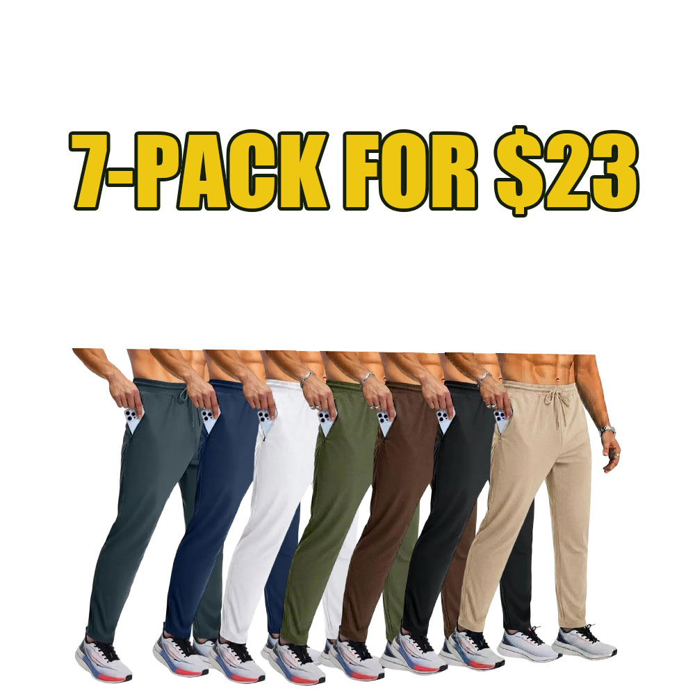 Men’s Lightweight Joggers with Zipper Pockets