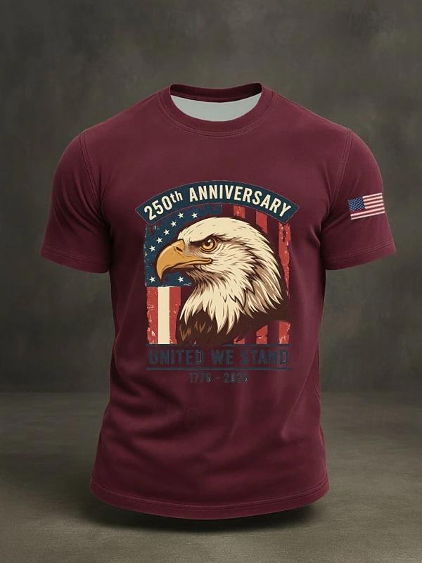 250Th Anniversary United Eagle Head Commemorative T-Shirt
