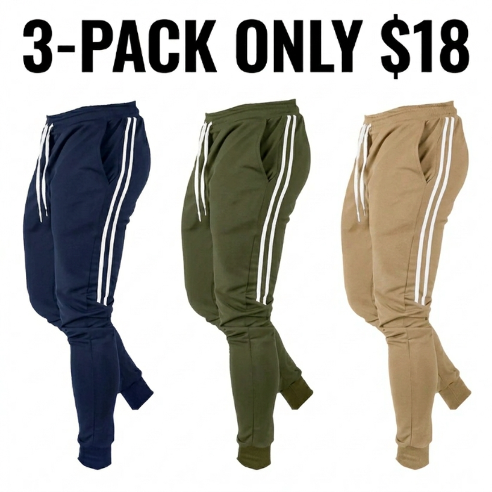 Men’s Urban Side Stripe Casual Sweatpants