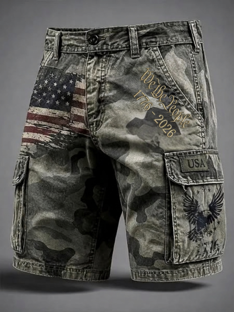 Men's America 250th Anniversary Shorts With Pockets