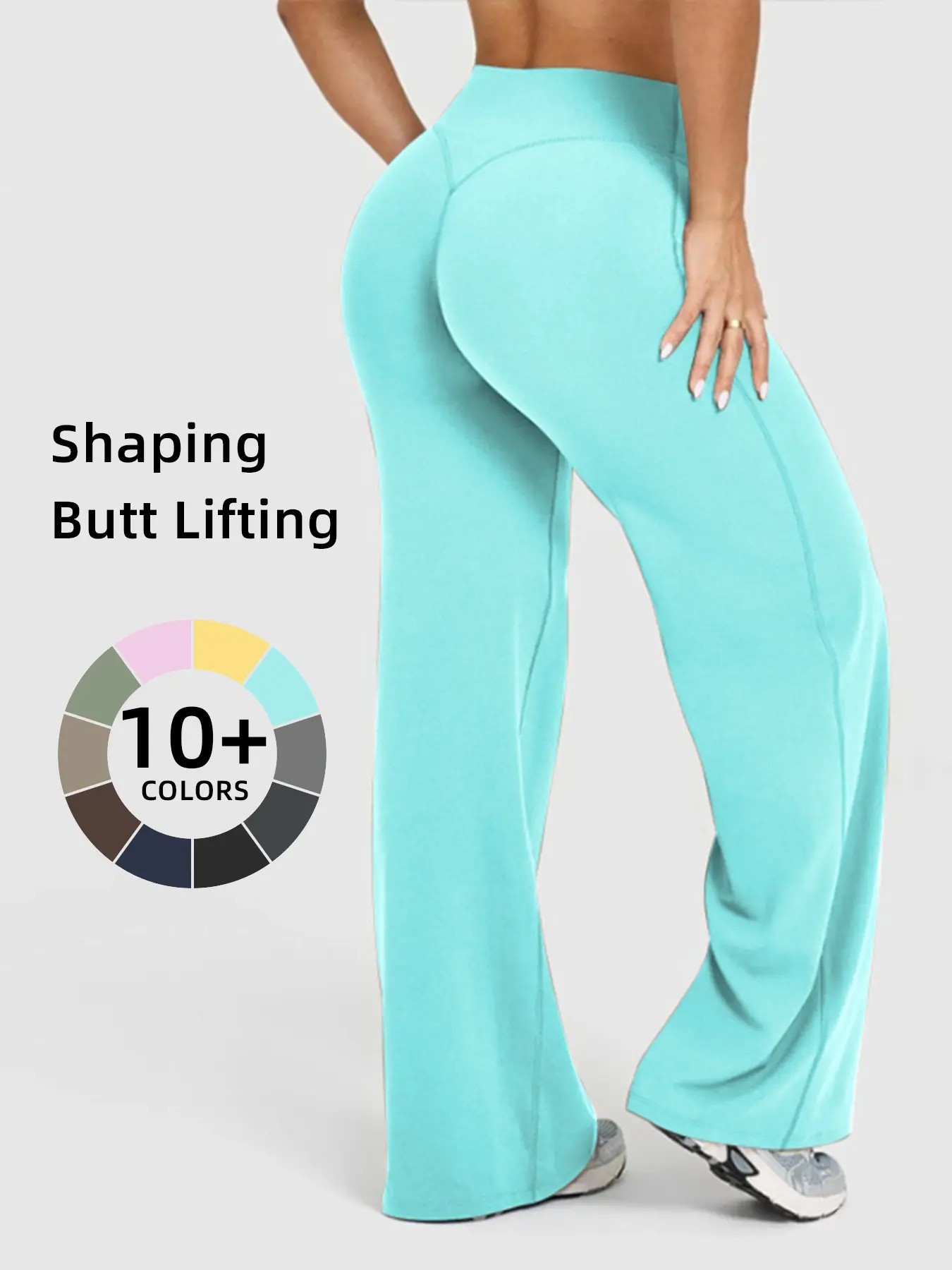 Women's Casual Wide Leg Sport Pants, Casual Sporty Trousers