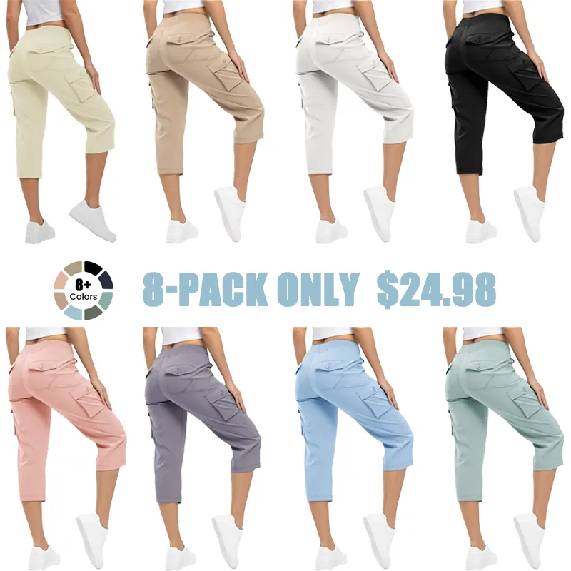 ✨Women’s Loose-Fit Lightweight Quick-Dry Capri Pants with Pockets