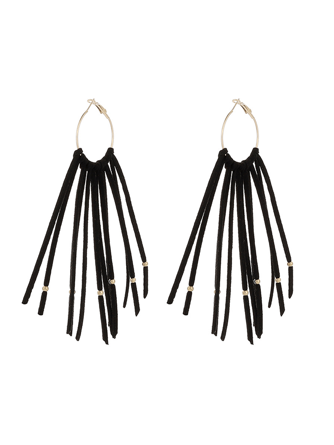 Halloween Circle Tassel Earrings