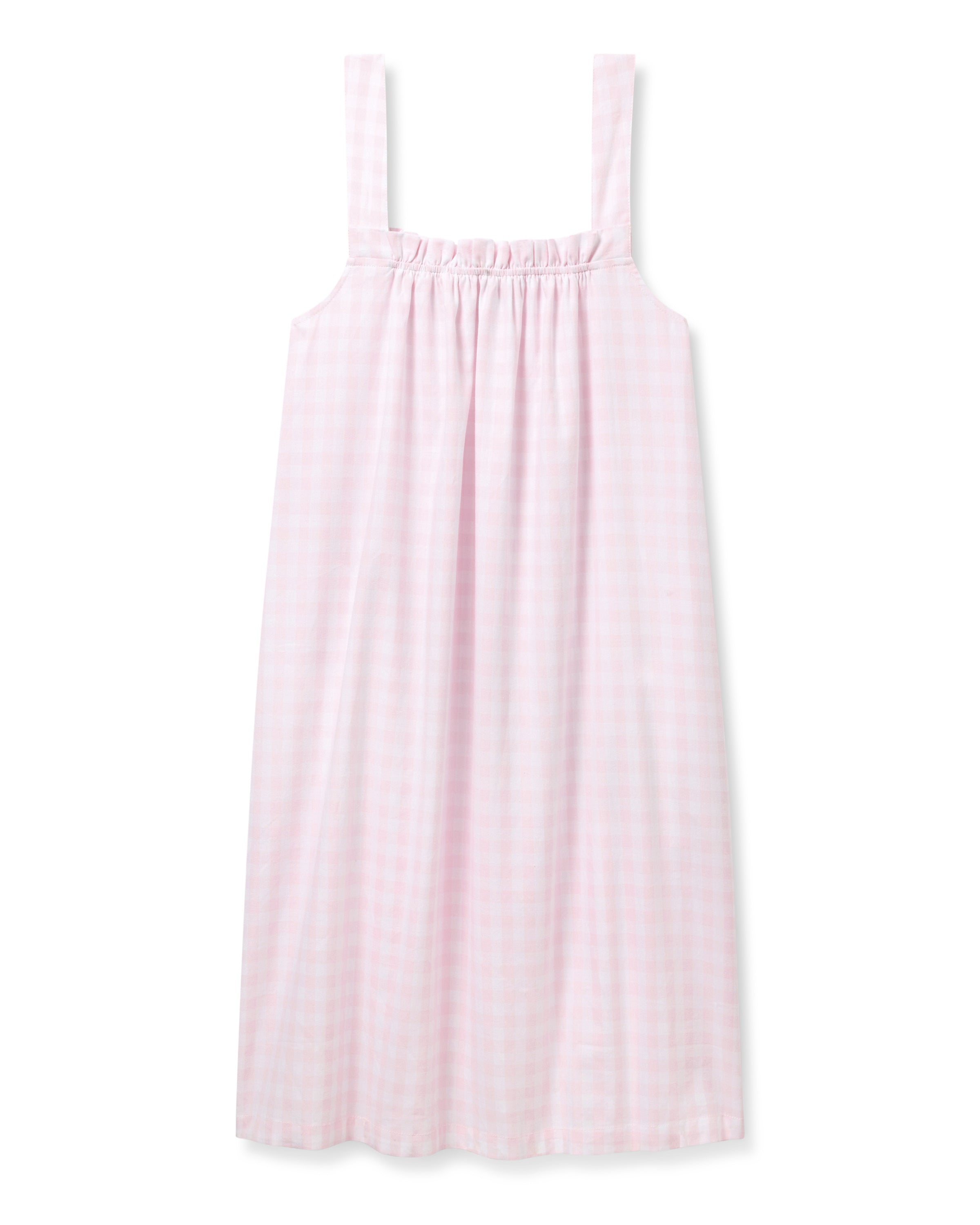 Women's Twill Annabelle Nightgown in Pink Gingham