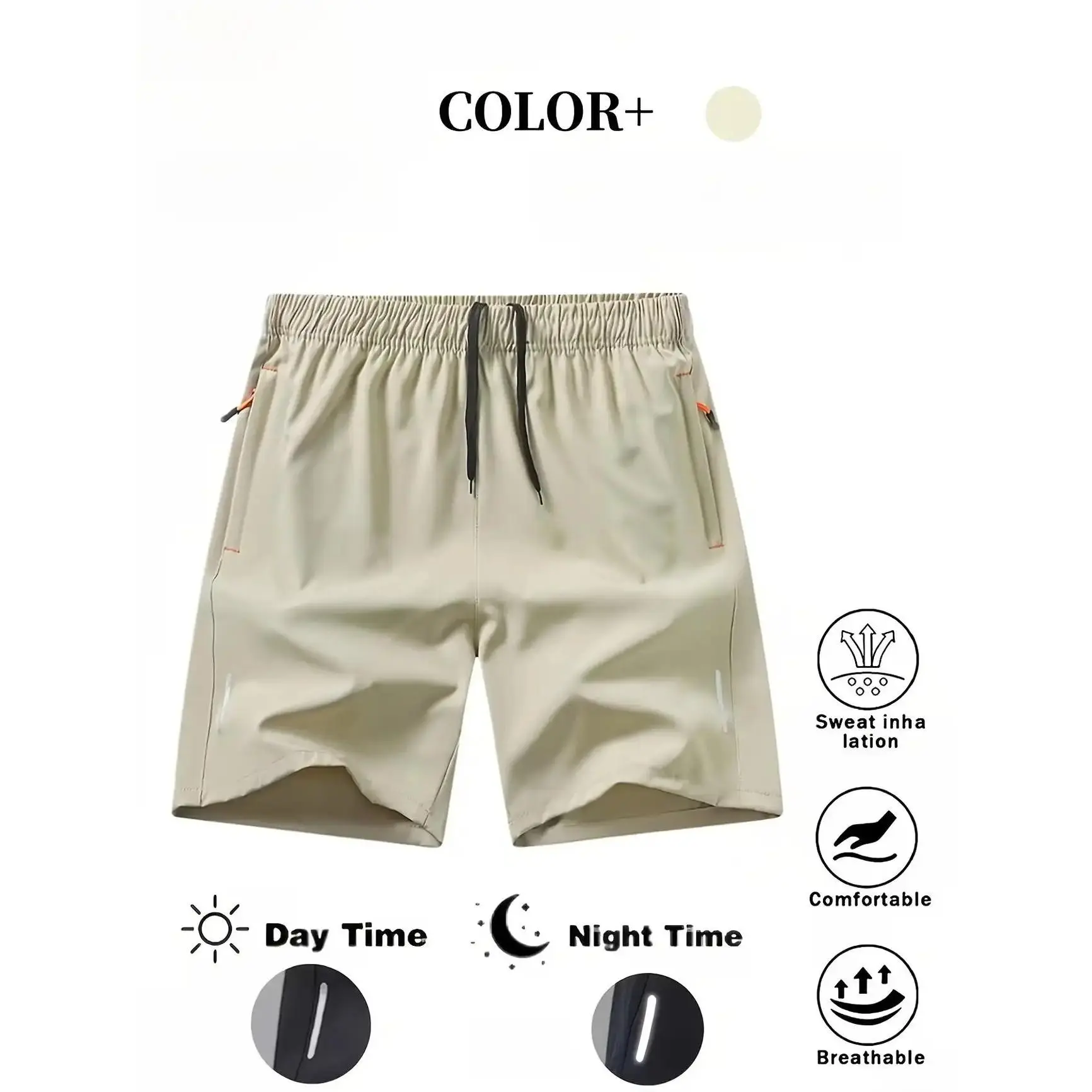 Men's 5-Pack Dry-Fit Gym Shorts Comfortable & Breathable