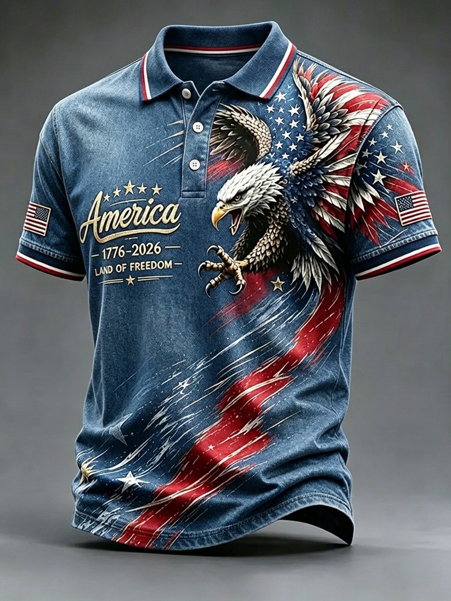 Men's U.S. 250th Anniversary Short-Sleeve Polo Shirt