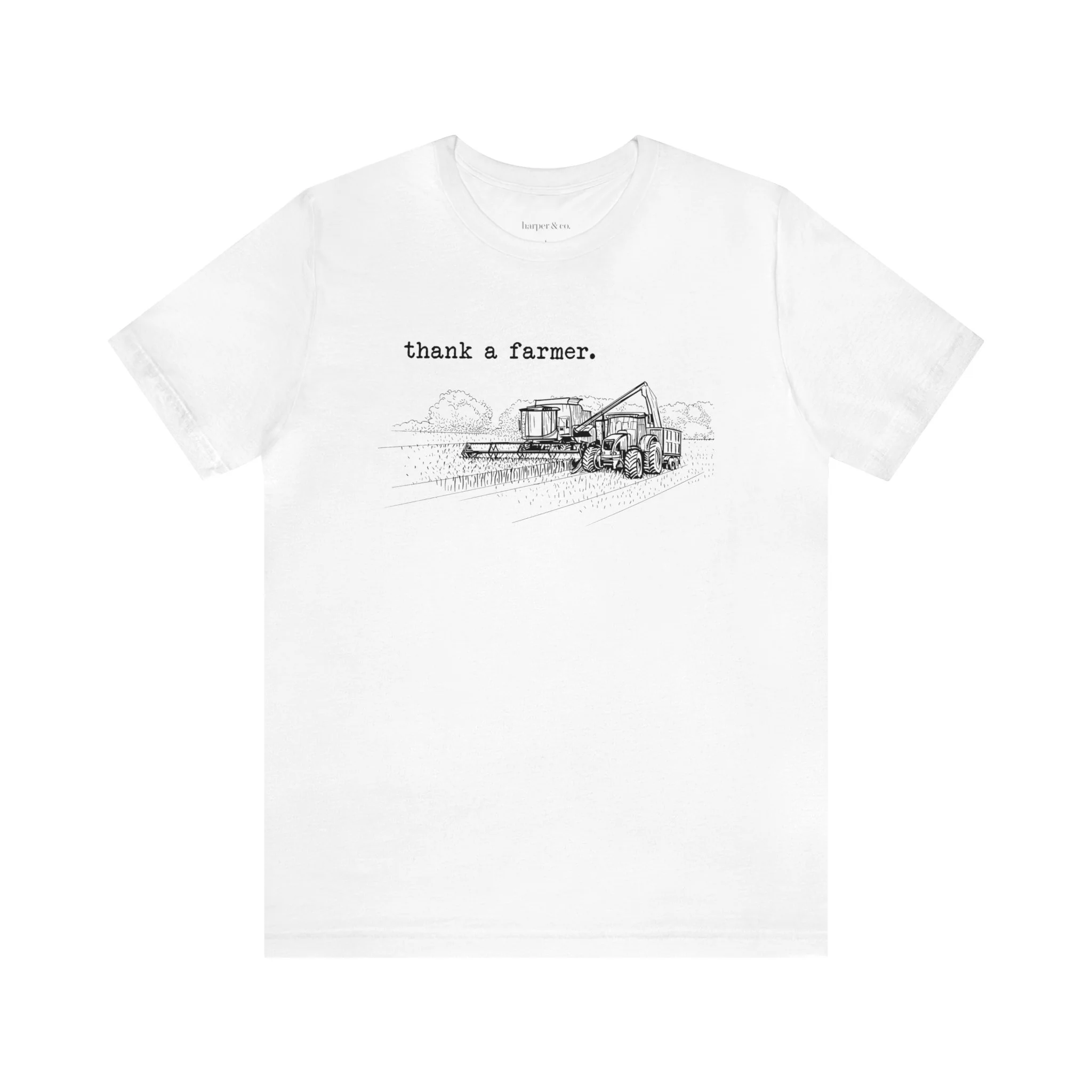 Thank a Farmer Unisex Jersey Short Sleeve Tee