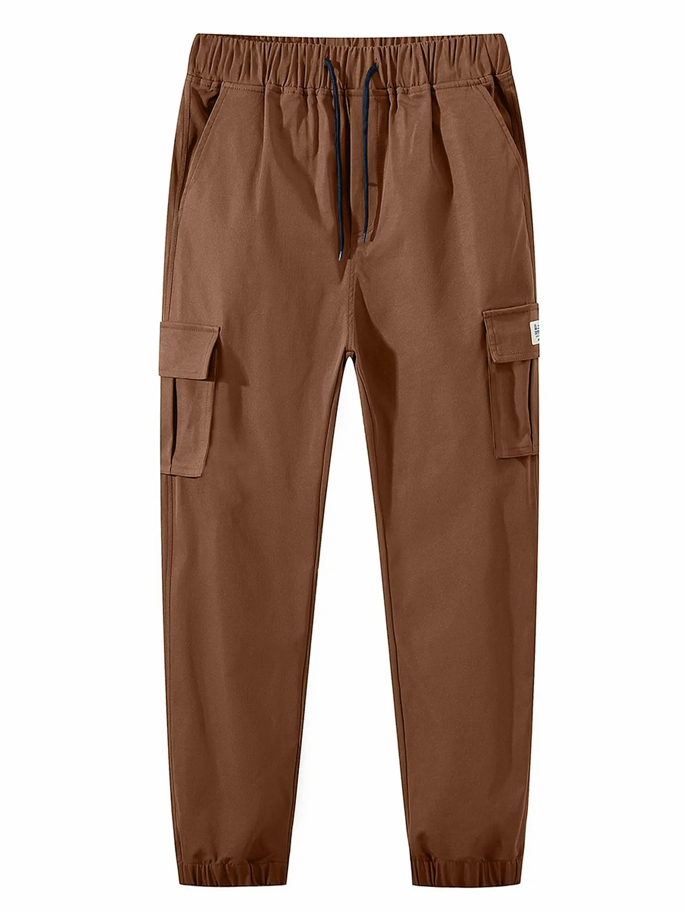 Men's 5-Pack Multi-Pocket Cargo Jogger Pants – Slim Fit, Tapered Leg, Casual Streetwear