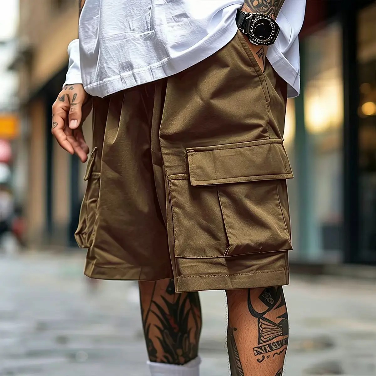 Men's Cargo Shorts - Relaxed Fit Tactical Shorts with Pockets(S-6XL)