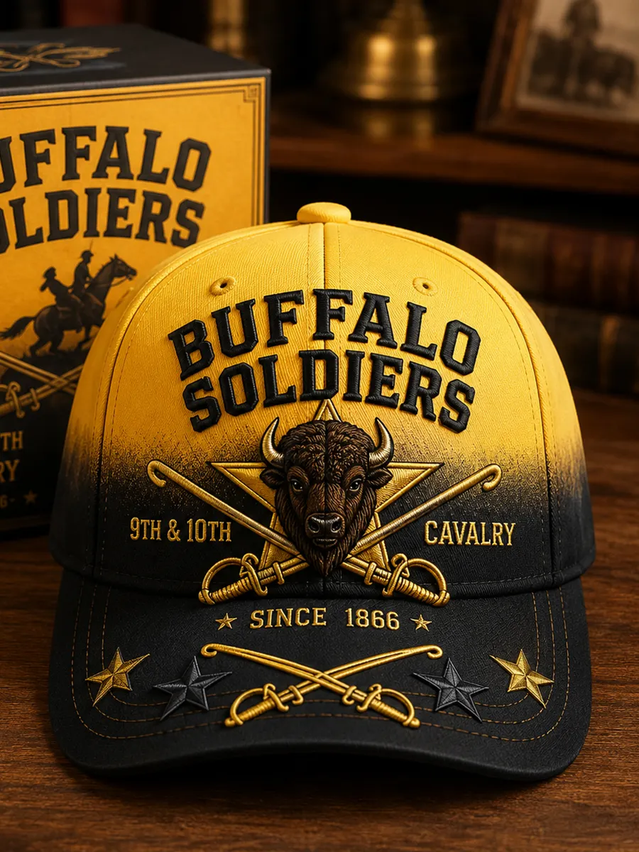 Buffalo Soldier Print Baseball Cap