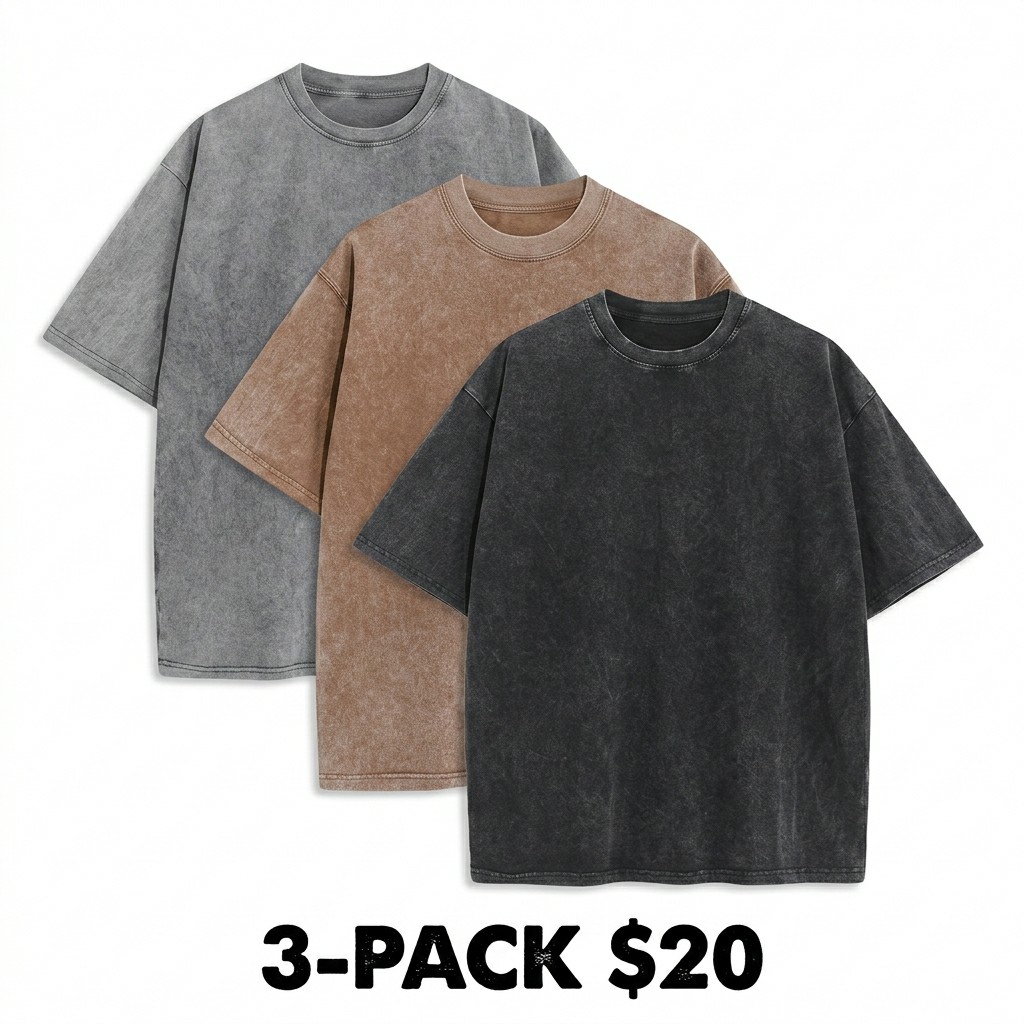 Unisex Oversized Acid Wash Heavyweight T-Shirt – Vintage Gym & Streetwear Tee