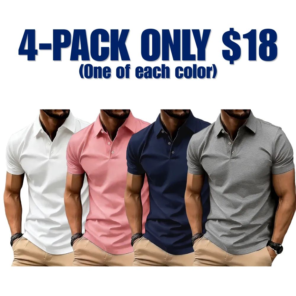 Men's Casual Business Polo Shirt