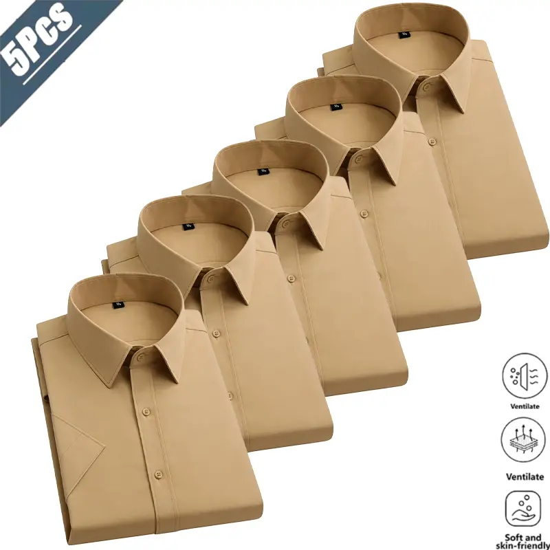 Men’s Solid-Color Dress Shirts