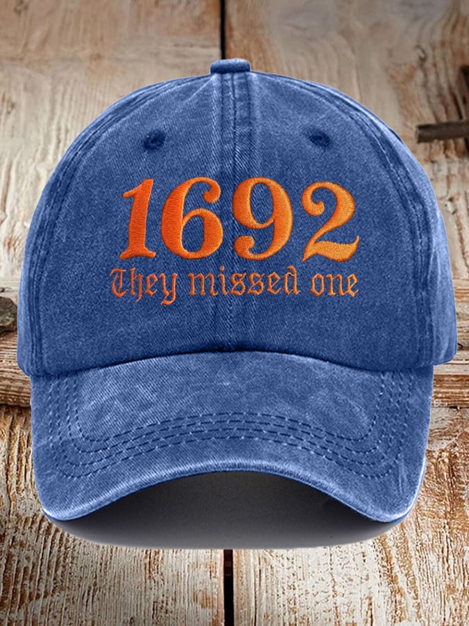 Unisex 1692 They Missed One Print Baseball Cap