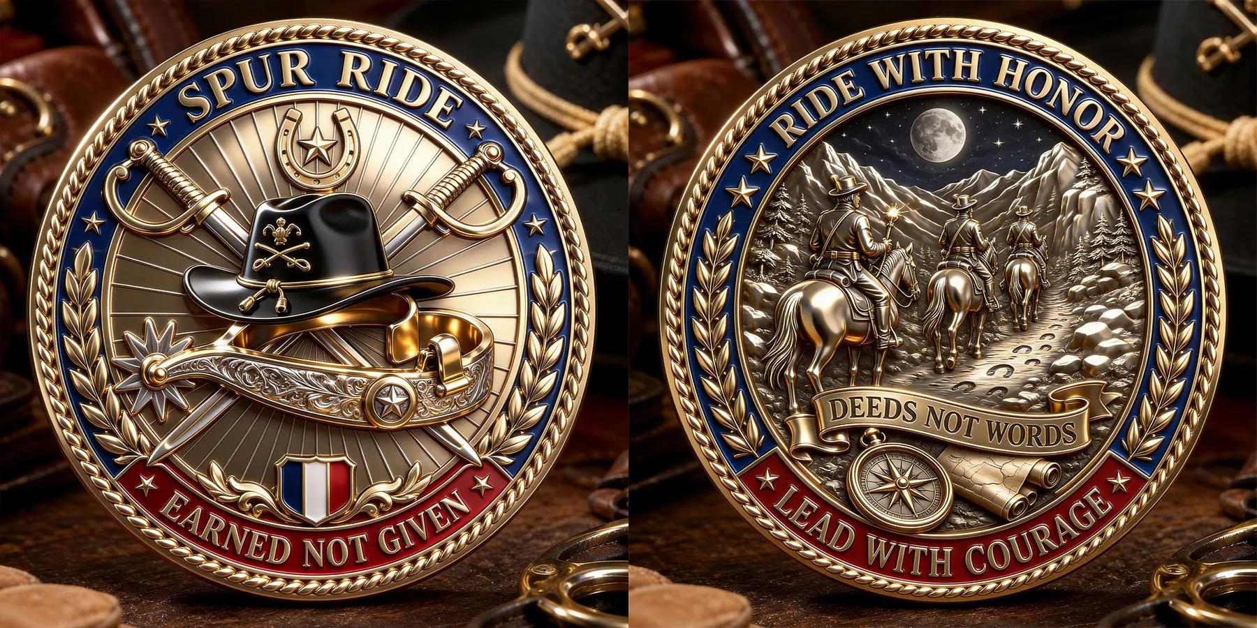 Spur Ride Commemorative Metal Medal