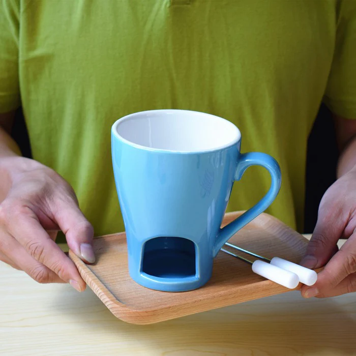 Ceramic Pink & Blue Melter Mug