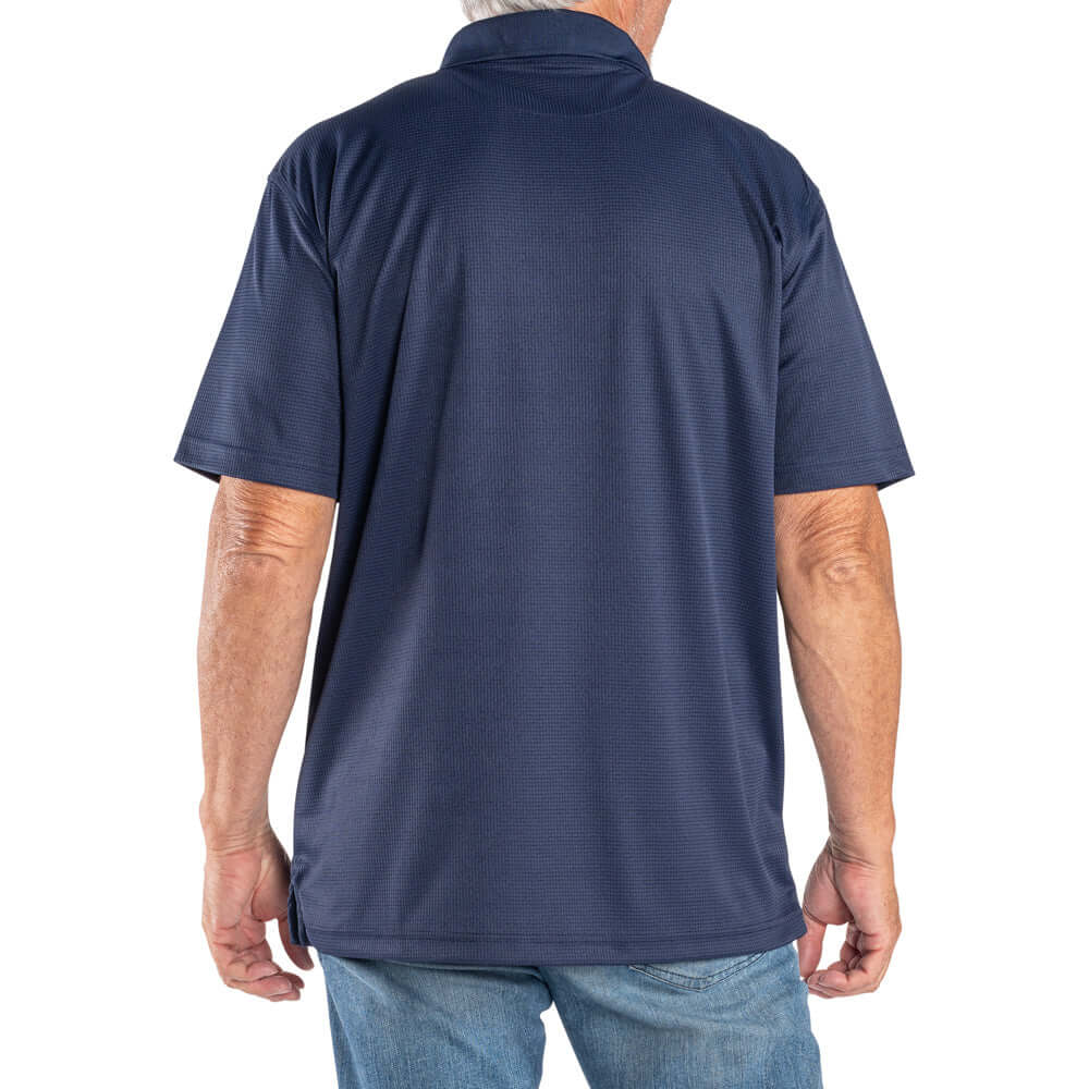 Men's US Flag Performance Grid Polo