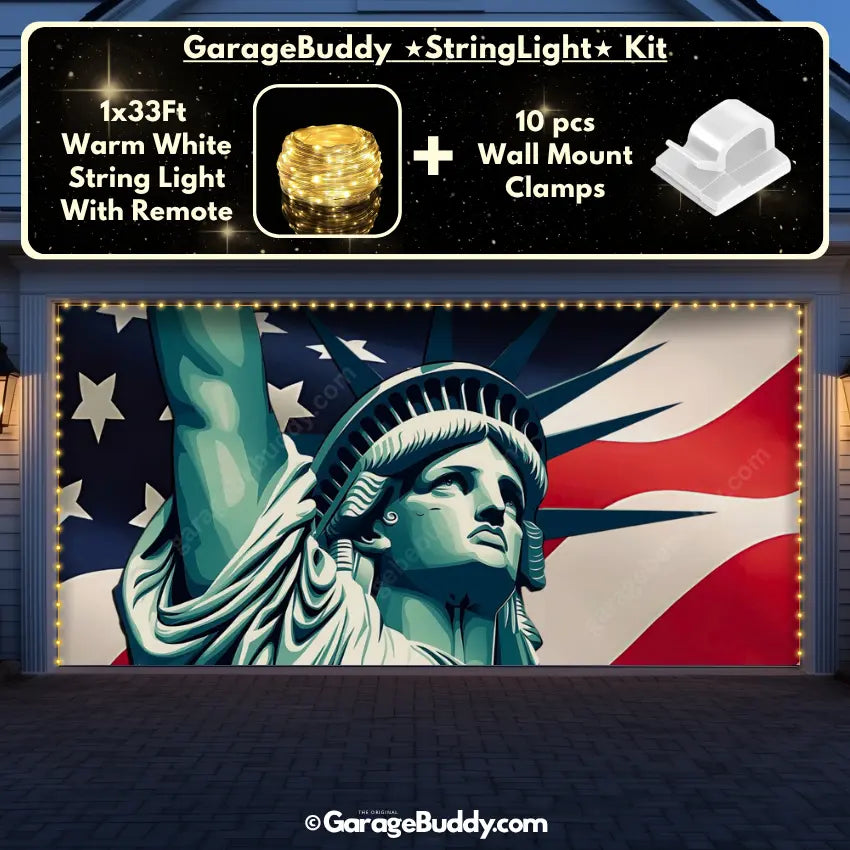 Liberty Stripes | Patriotic Garage Door Cover
