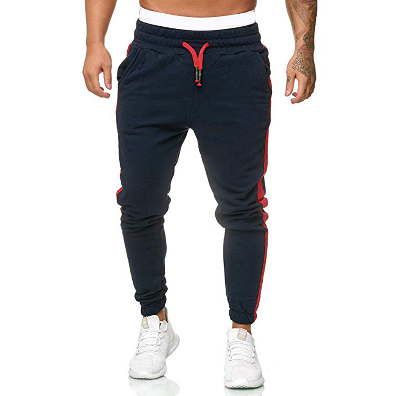 Men'S Patchwork Pocket Casual Knitted Trousers