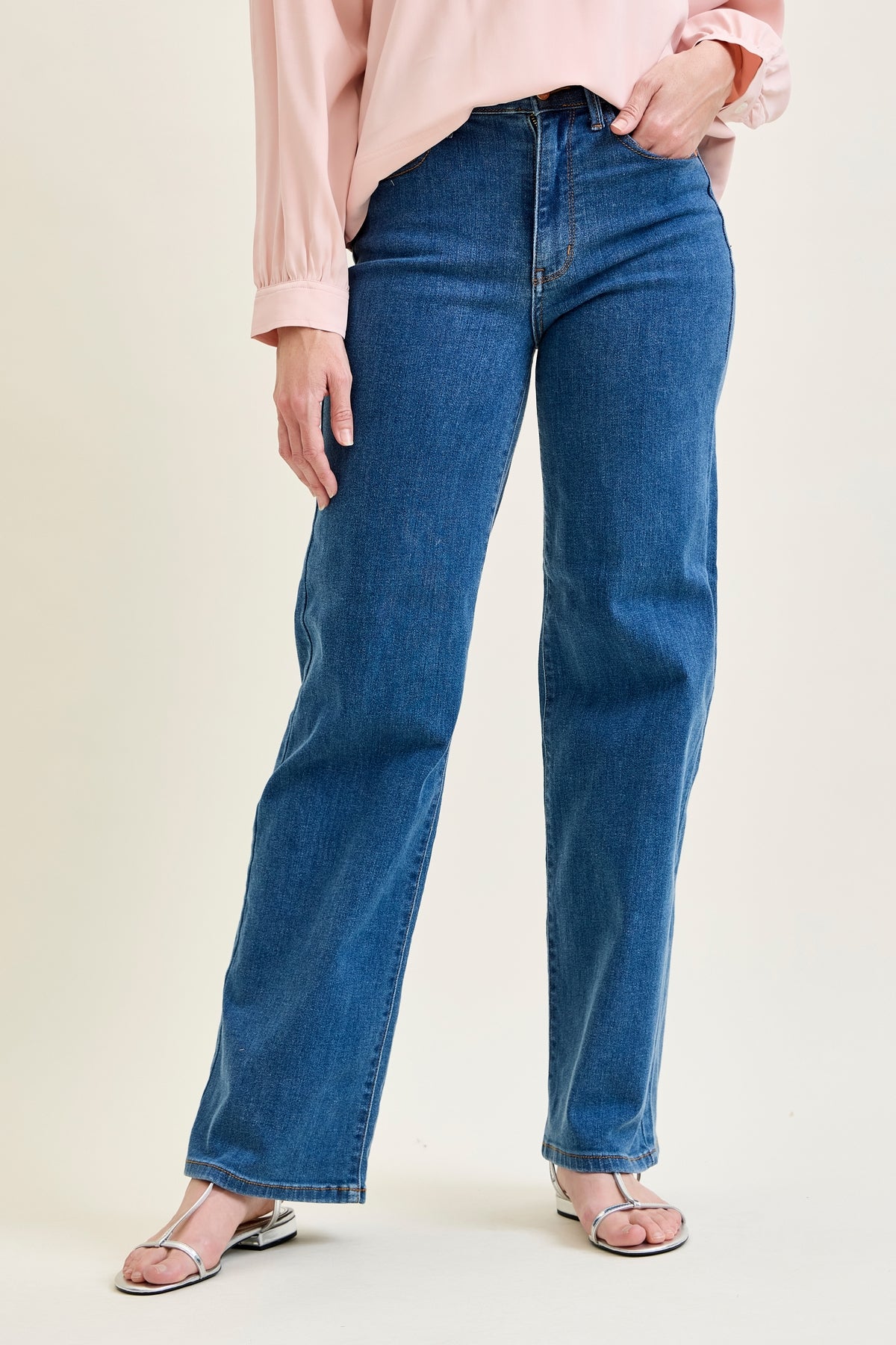 Katie High Rise Vintage Classic Wide Leg