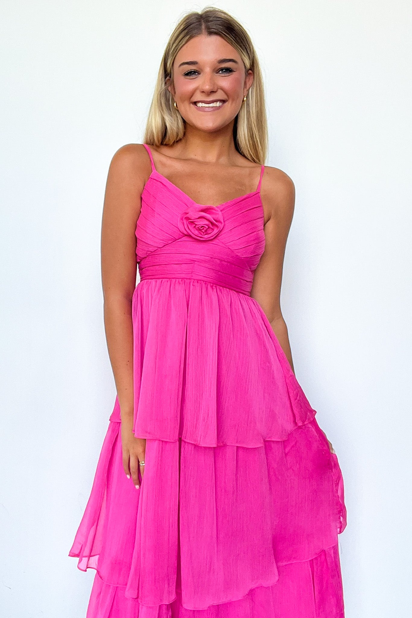 Tiered Floral Ruffle Dress