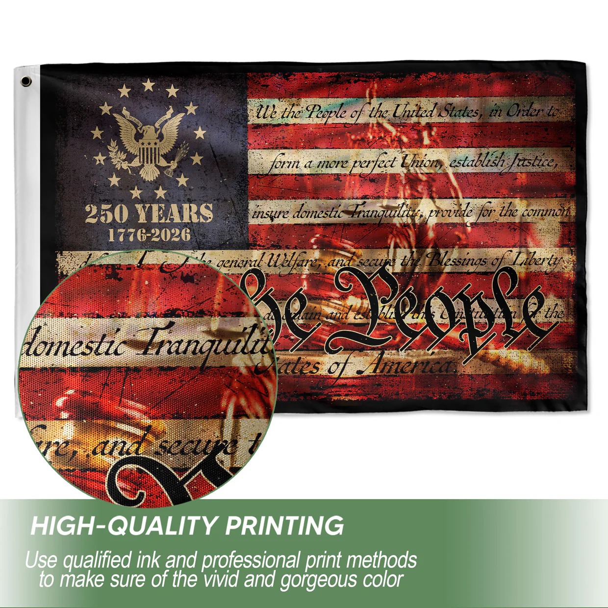 We The People House Flag – Double-Sided Patriotic Décor Celebrating