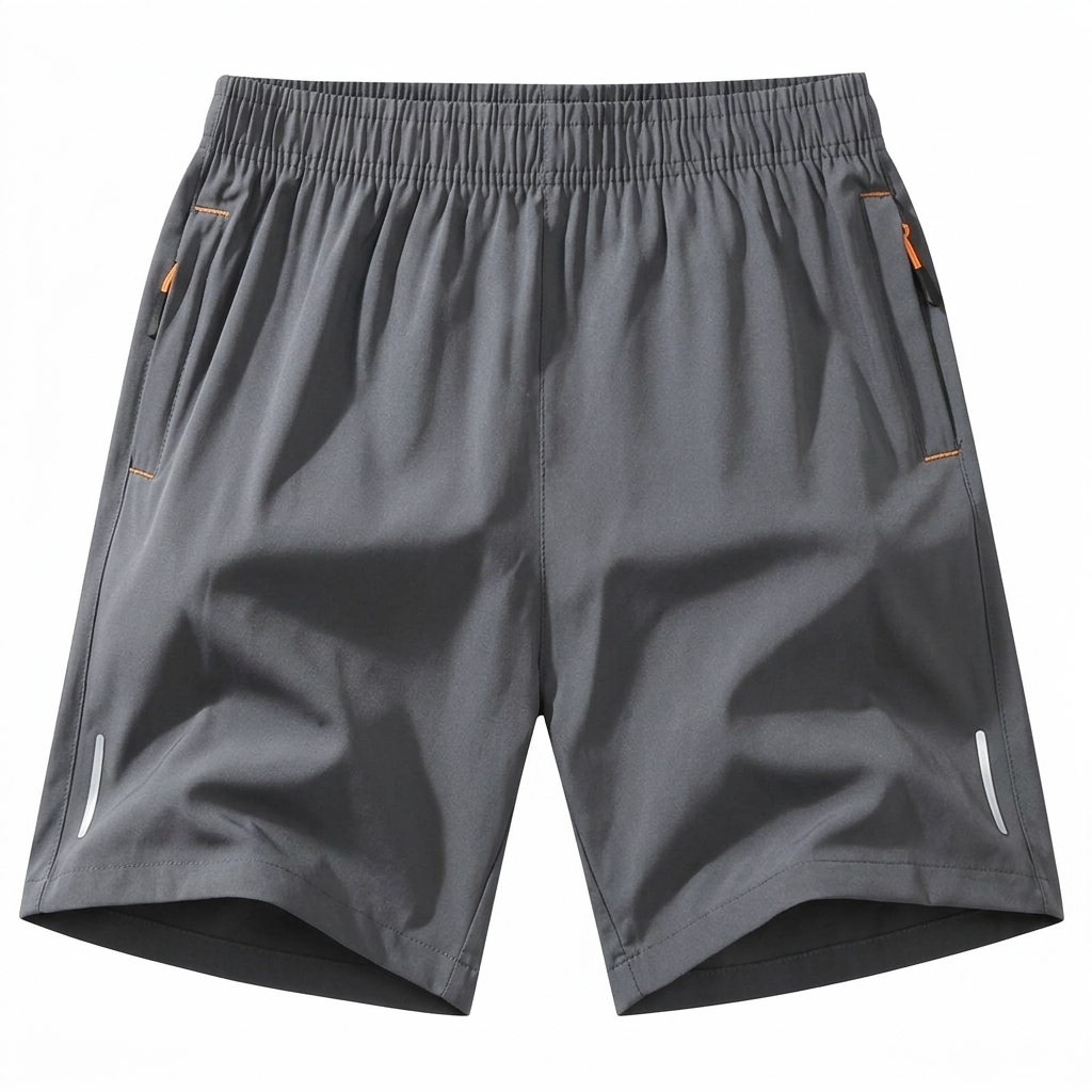 Men's Ice Silk Quick-Dry Zipper Pocket Shorts