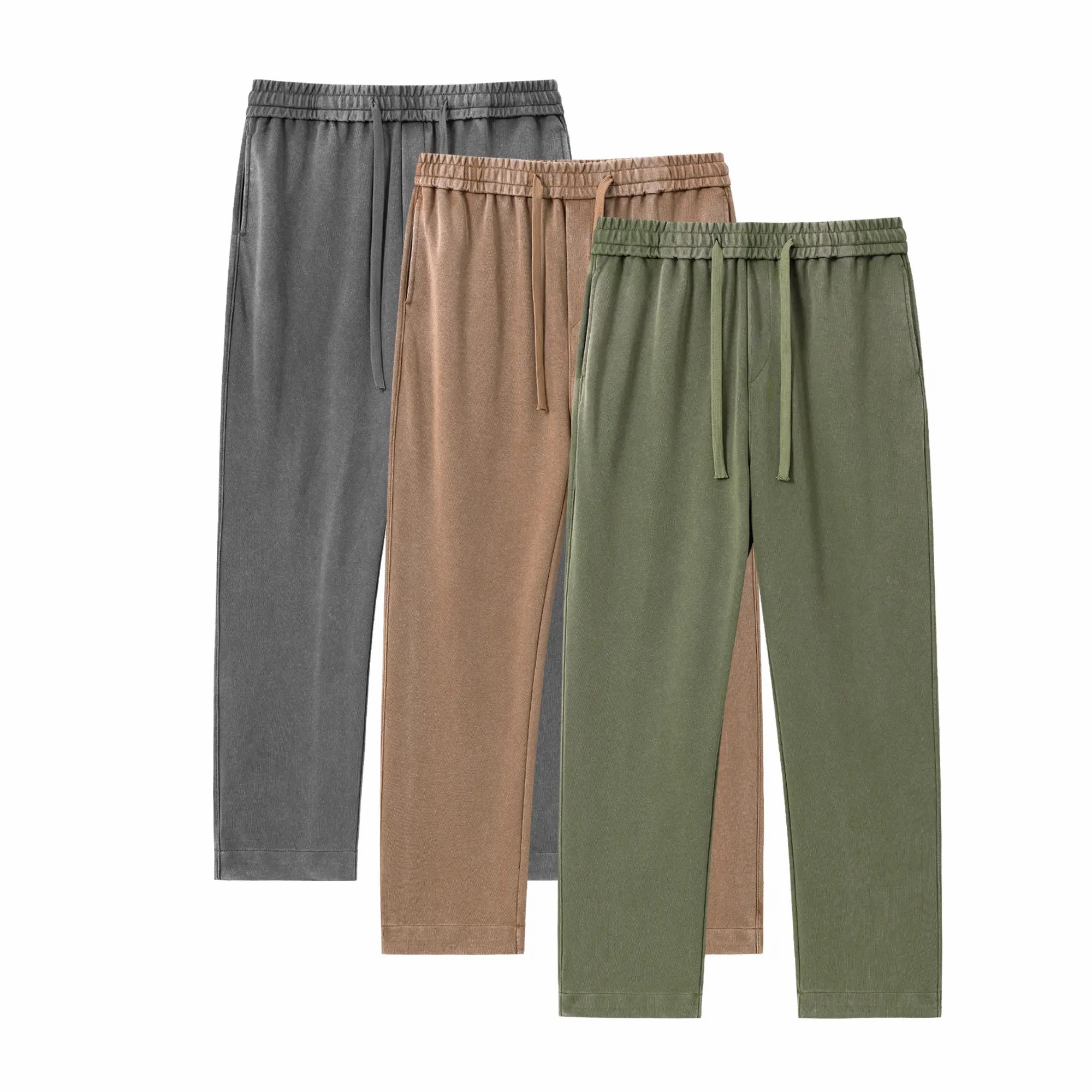 Men's Acid Wash Cotton Sweatpants – Soft Casual Joggers for Everyday Wear