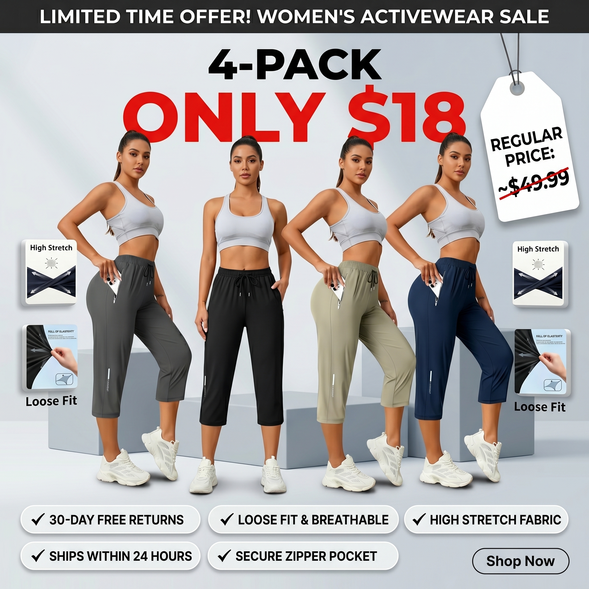 Women's Breathable, High-Stretch 