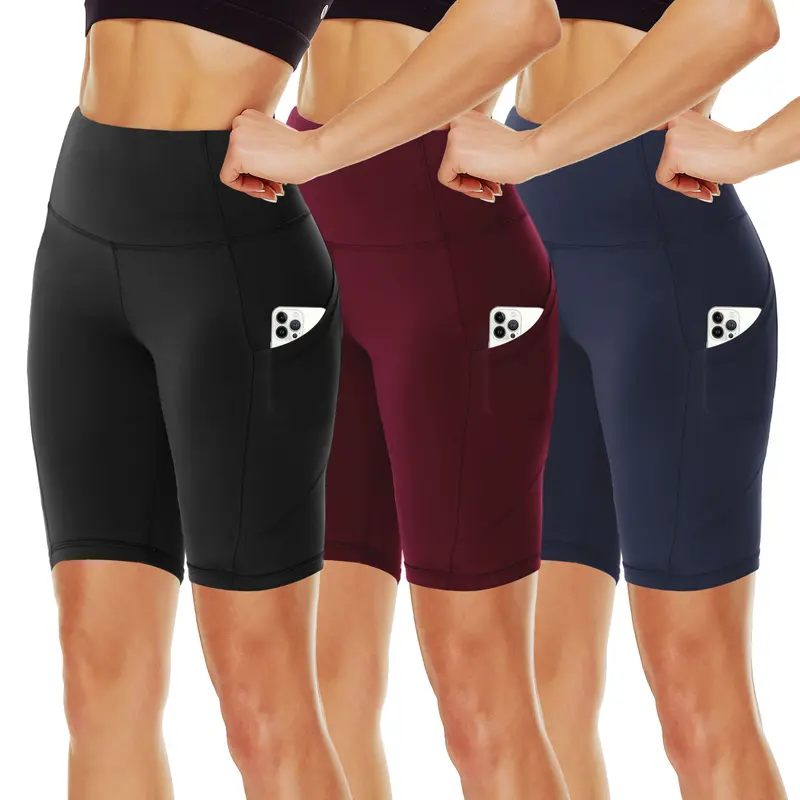 Women's Biker Shorts with Pockets, 11