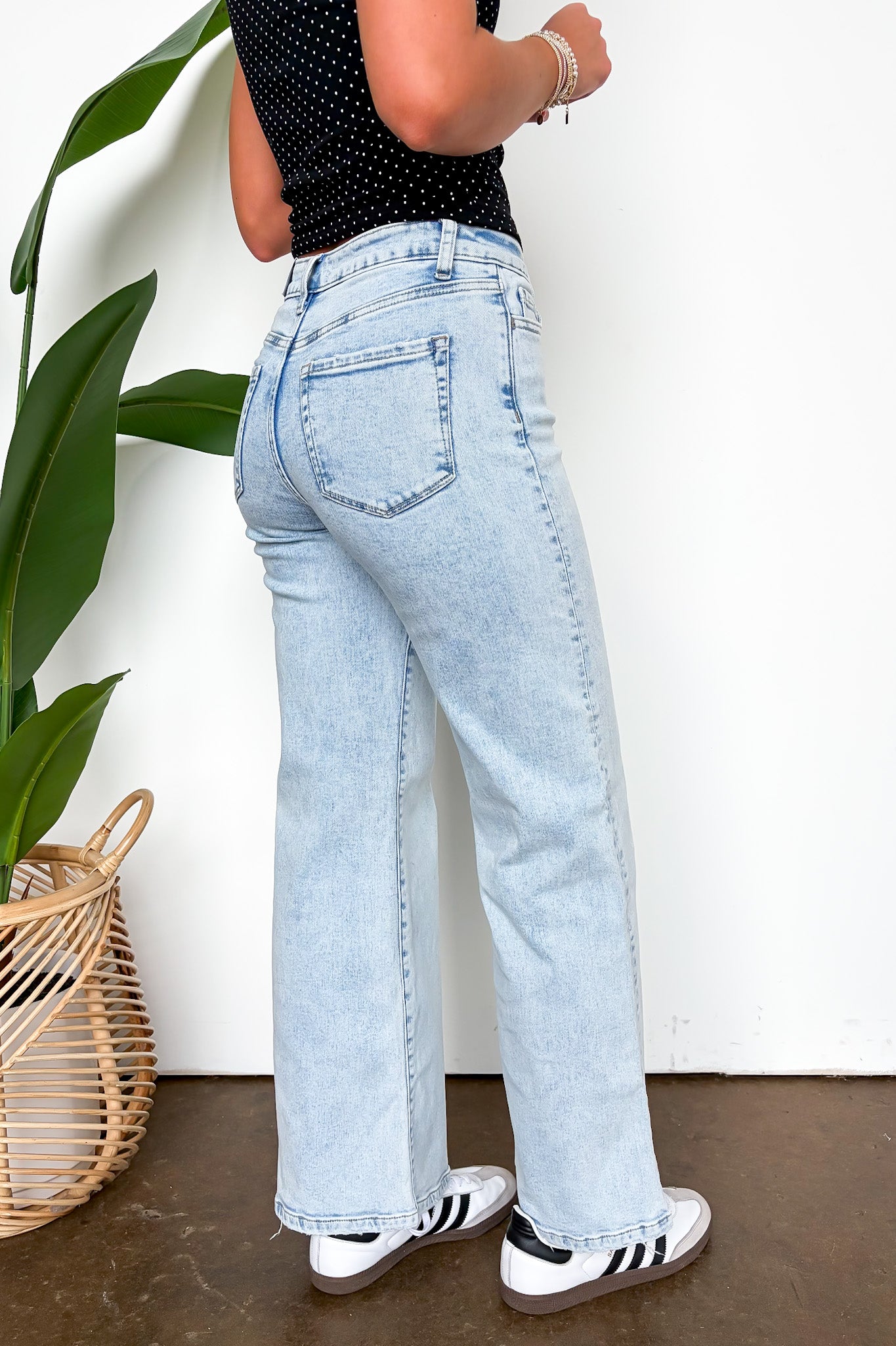 Light Wash Wide Leg Pants