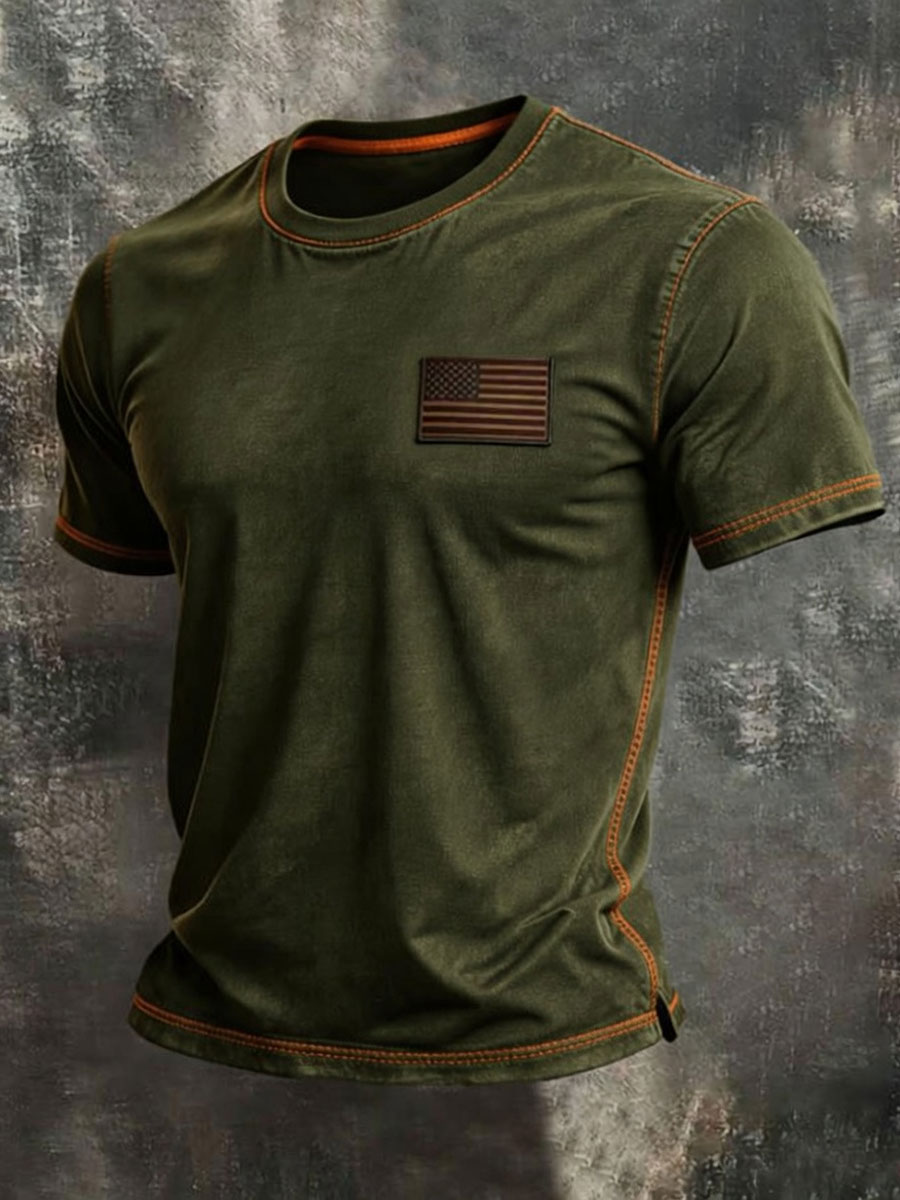 En'S American Anniversary Short-Sleeve Crew Neck T-Shirt