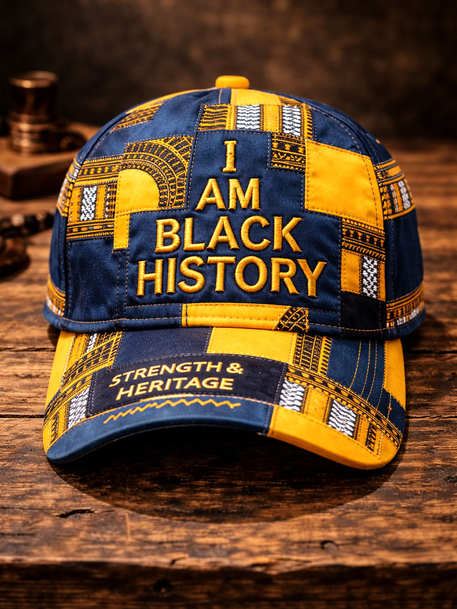“I Am Black History” Embroidered Baseball Cap