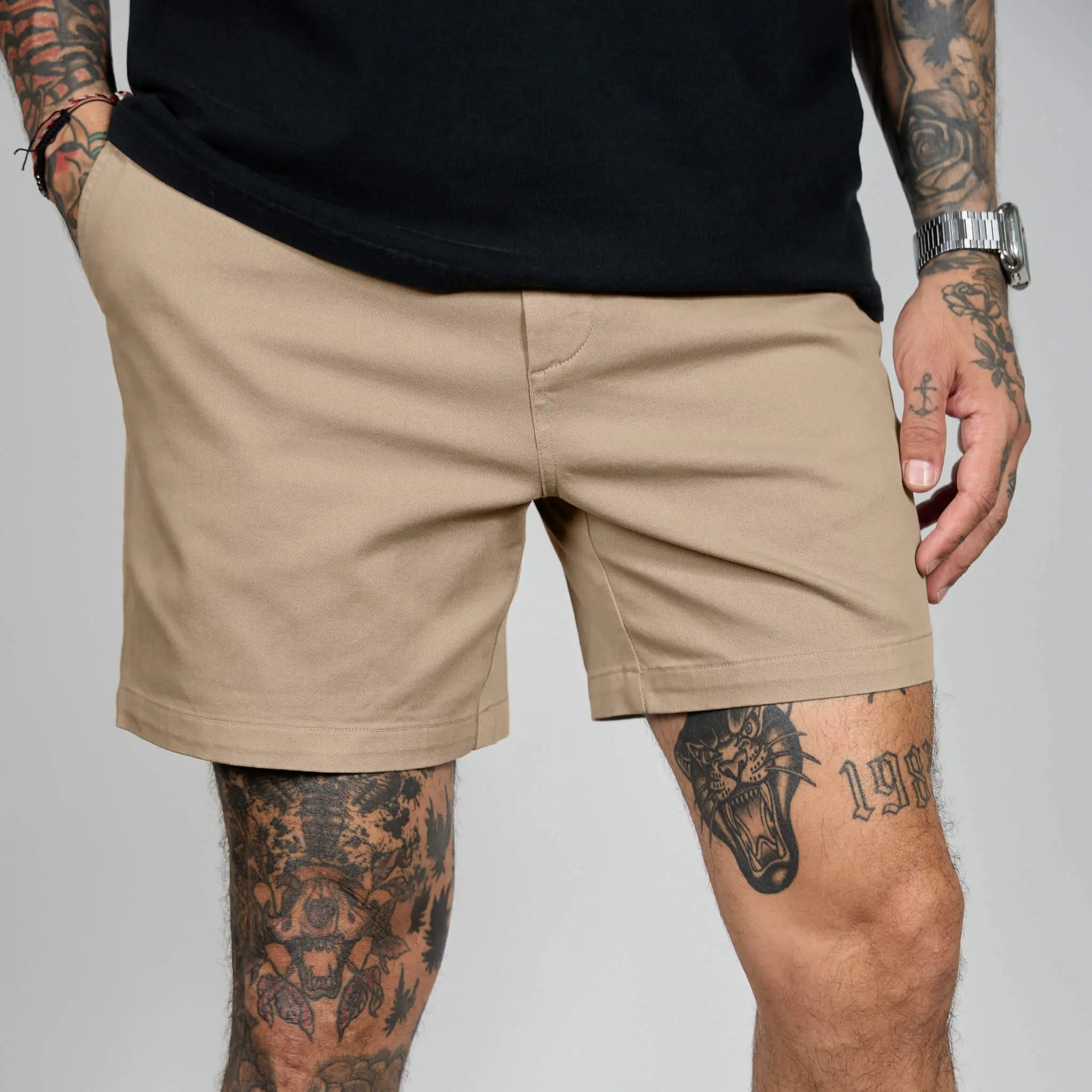 Premium Men’s Chino Comfort Shorts - Versatile Daily Wear