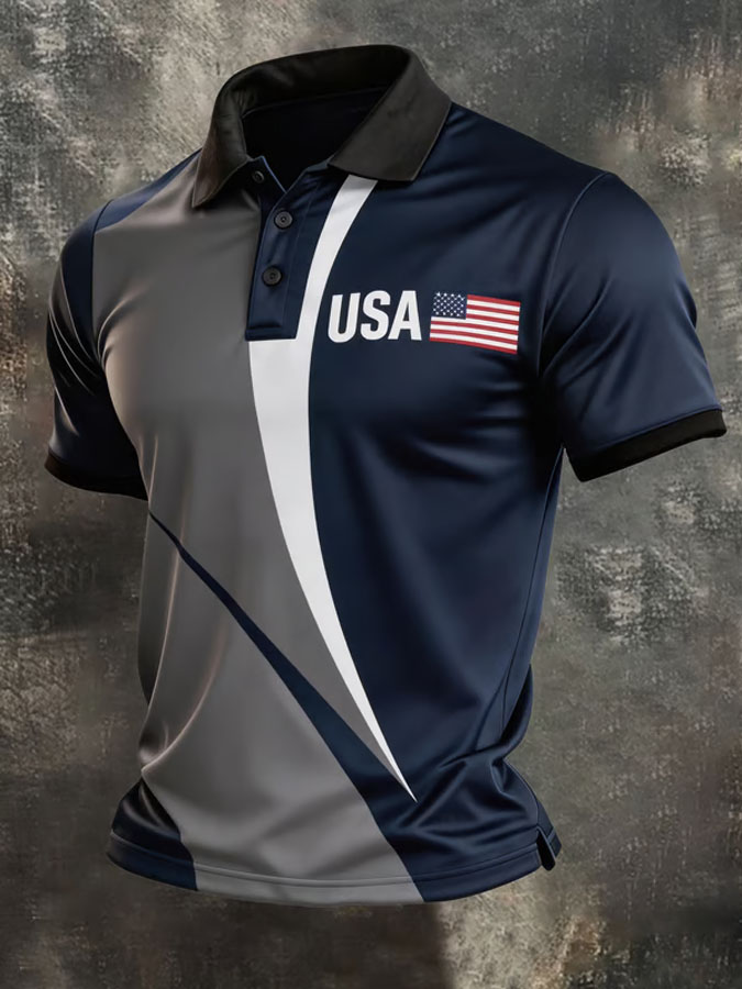 Men'S 250 Years Independence Day Polo Shirt