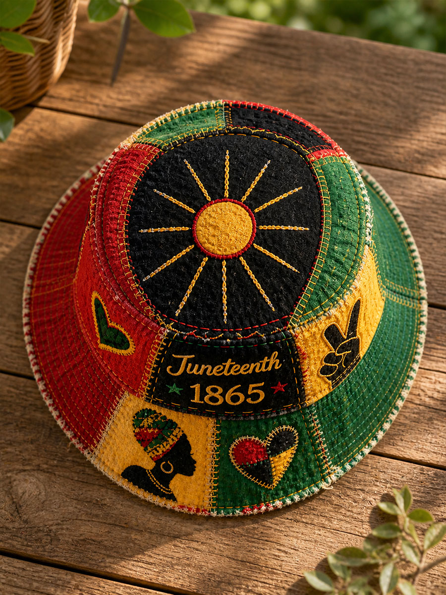 Juneteenth Patchwork Bucket Hat