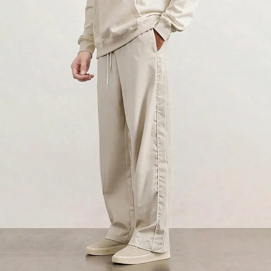 Men's 5-Pack Striped Straight Leg Pants – Casual Athletic Joggers for Spring, Summer & Fall