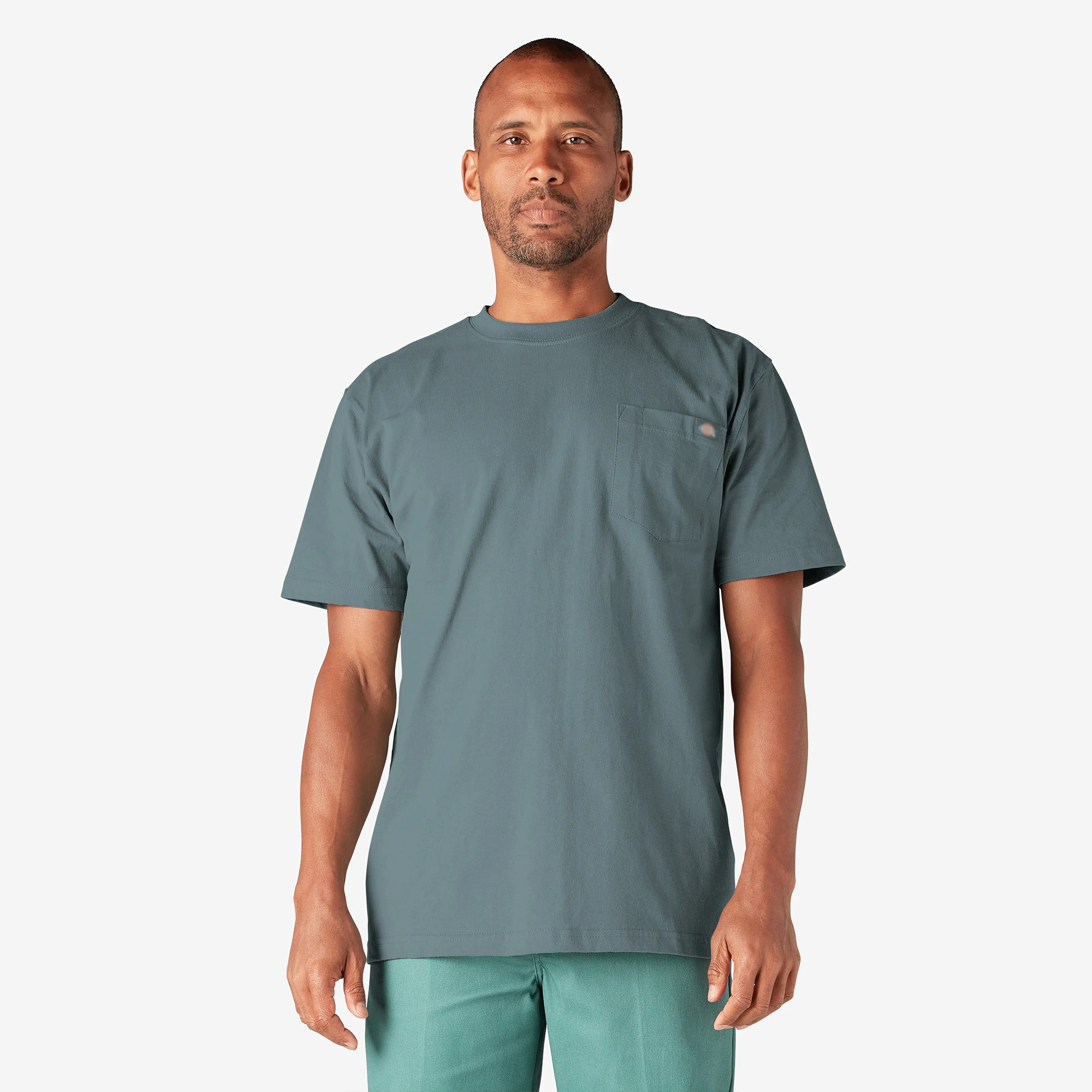 Men's Heavyweight Short Sleeve Pocket T-Shirt, 100% Cotton