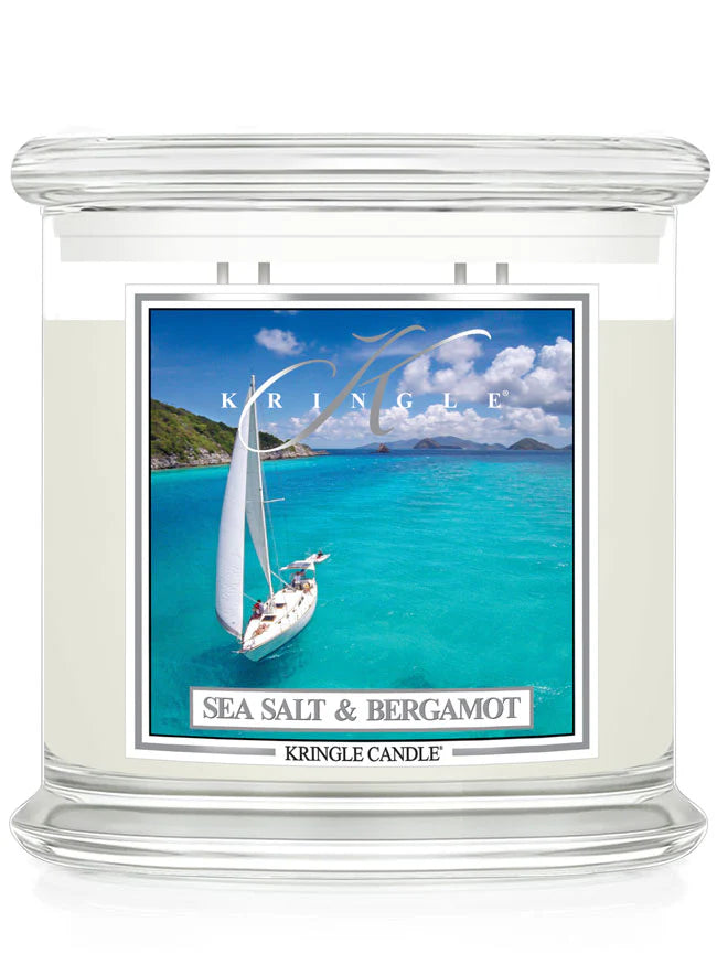 Sea Salt & Bergamot XL Jar 4-Wick | Soy Candle