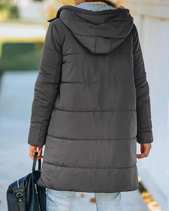 Womens Warm Puffer Down Jacket Hooded